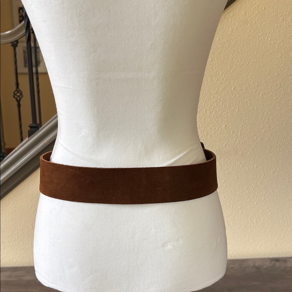 GAP Brown Leather Belt Size Small - Picture 4 of 13